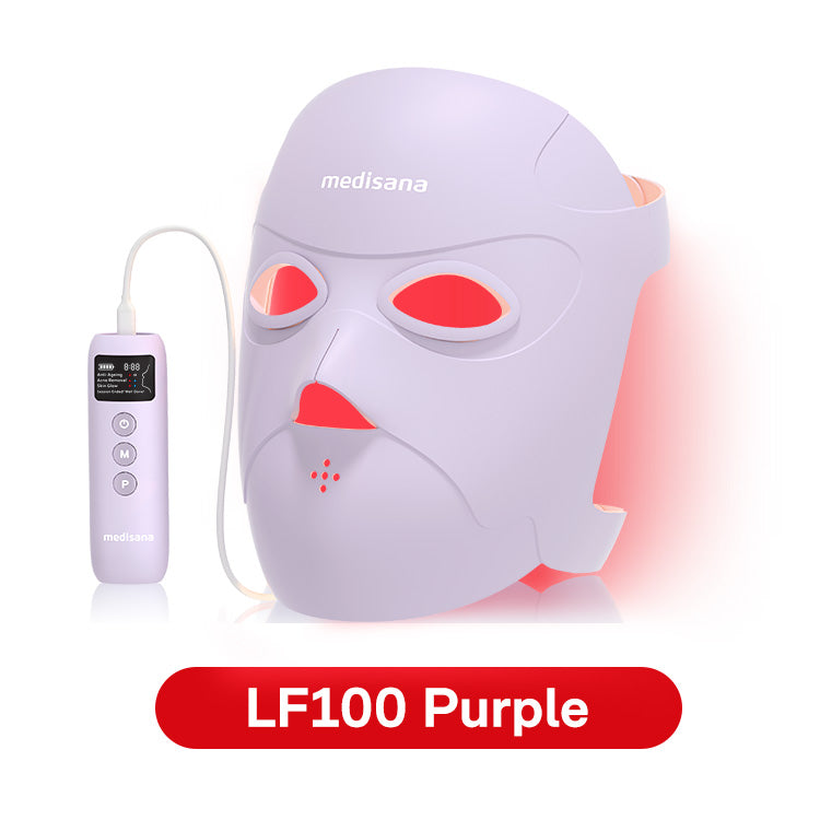 Medisana Red Light Therapy Face Mask with 3 Modes (850nm NIR) | LED Facial Mask for Anti-Aging, Acne & Skin Rejuvenation | Cordless 3D Fit, 336 LEDs, Rechargeable 5200mAh