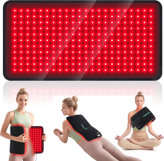 Medisana Red Light Therapy for Body, Red Light Pad with Heating
