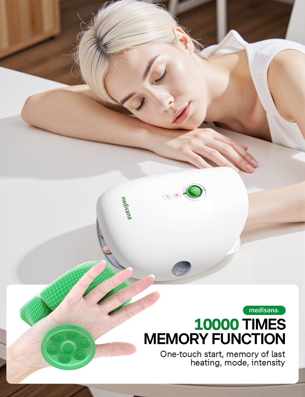 HM305 Hand Massager with Heat & Compression for Arthritis and Pain Rel ...