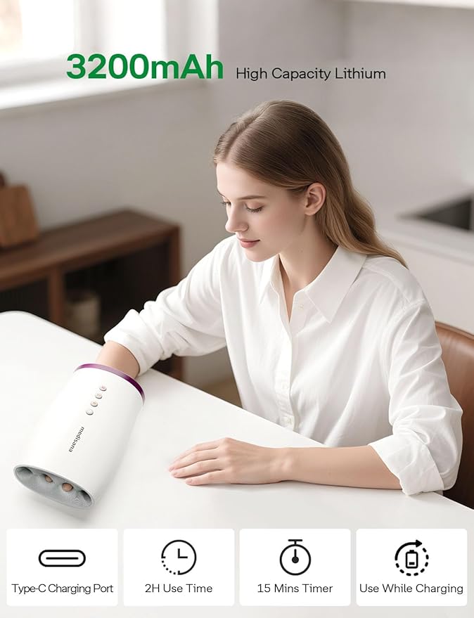 Hand Massager for Arthritis and Carpal Tunnel, Electric Hand Massager with Heat and Compression-Birthday Gifts & Personalized Gifts for Women Wife Mom Girlfriend Sister （HSA or FSA Eligible-Green