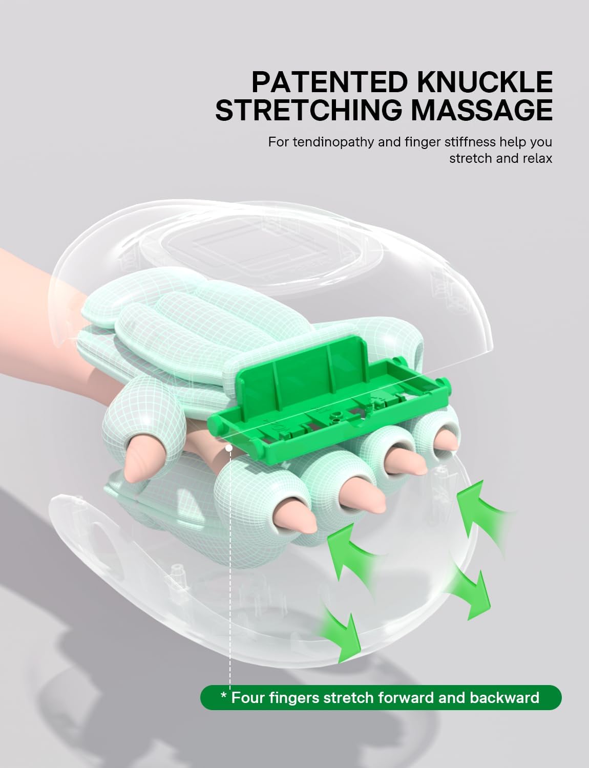 Medisana Hand Massager with Heat and Compression, Cordless Hand Massager for Arthritis and Carpal Tunnel Relief, Knuckle Stretching Massage,Birthday Gifts for Women