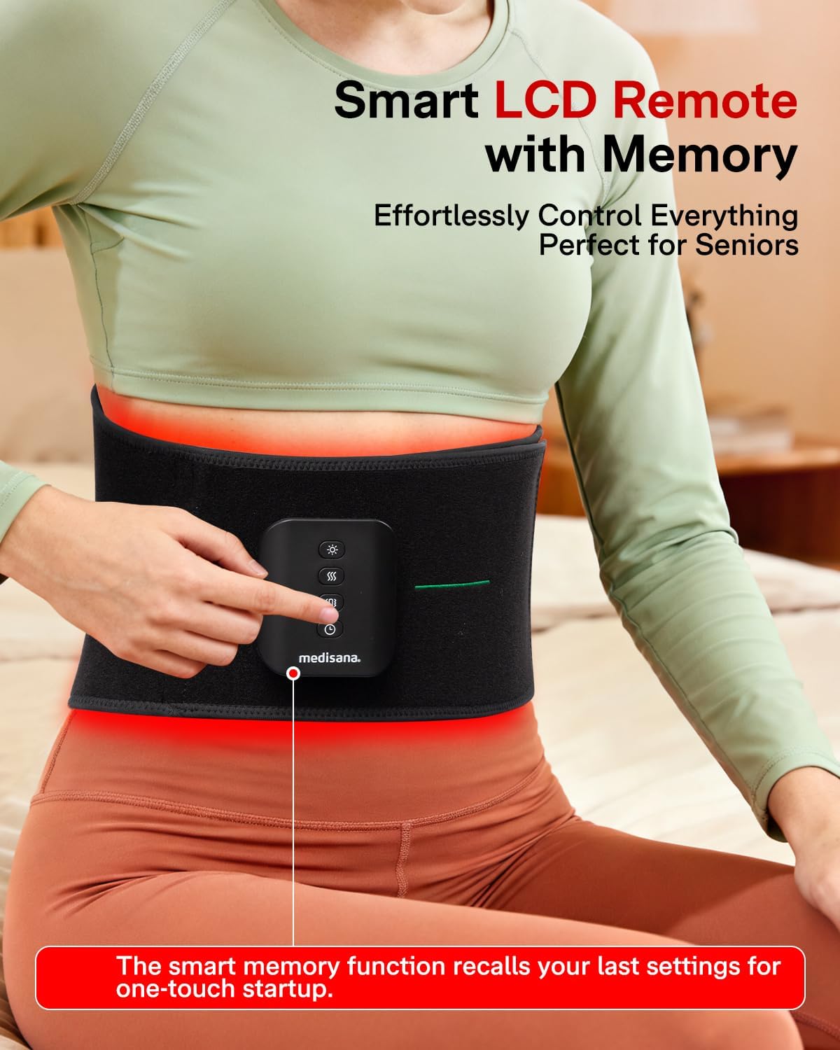 Medisana 3-in-1 Red Light Therapy Belt, Cordless Infrared Red Light Th My Store Medisana 3-in-1 Red Light Therapy Belt, Cordless Infrared Red Light Th My Store