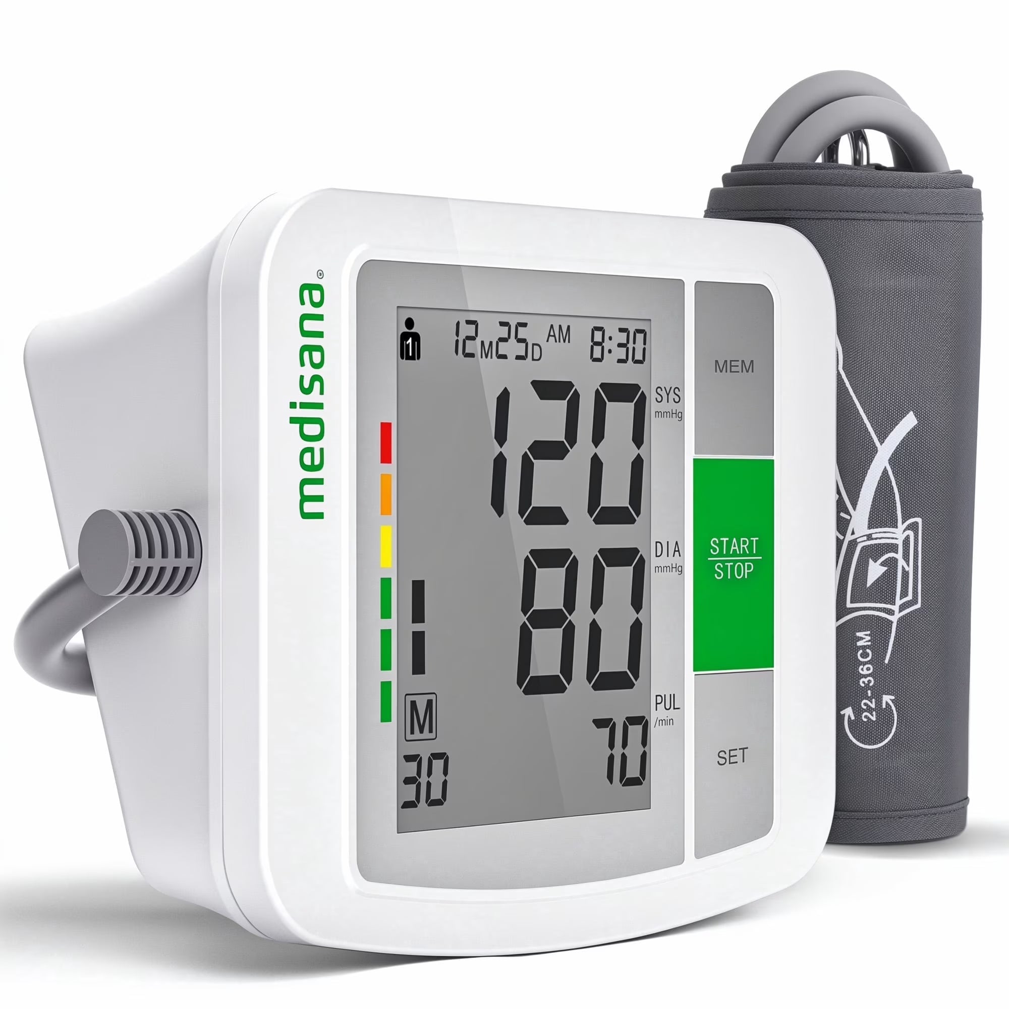 Medisana BU510 Upper Arm Blood Pressure Monitor for Home Use | Medisana Accurate Digital BP Machine with Large Display & 2 Users