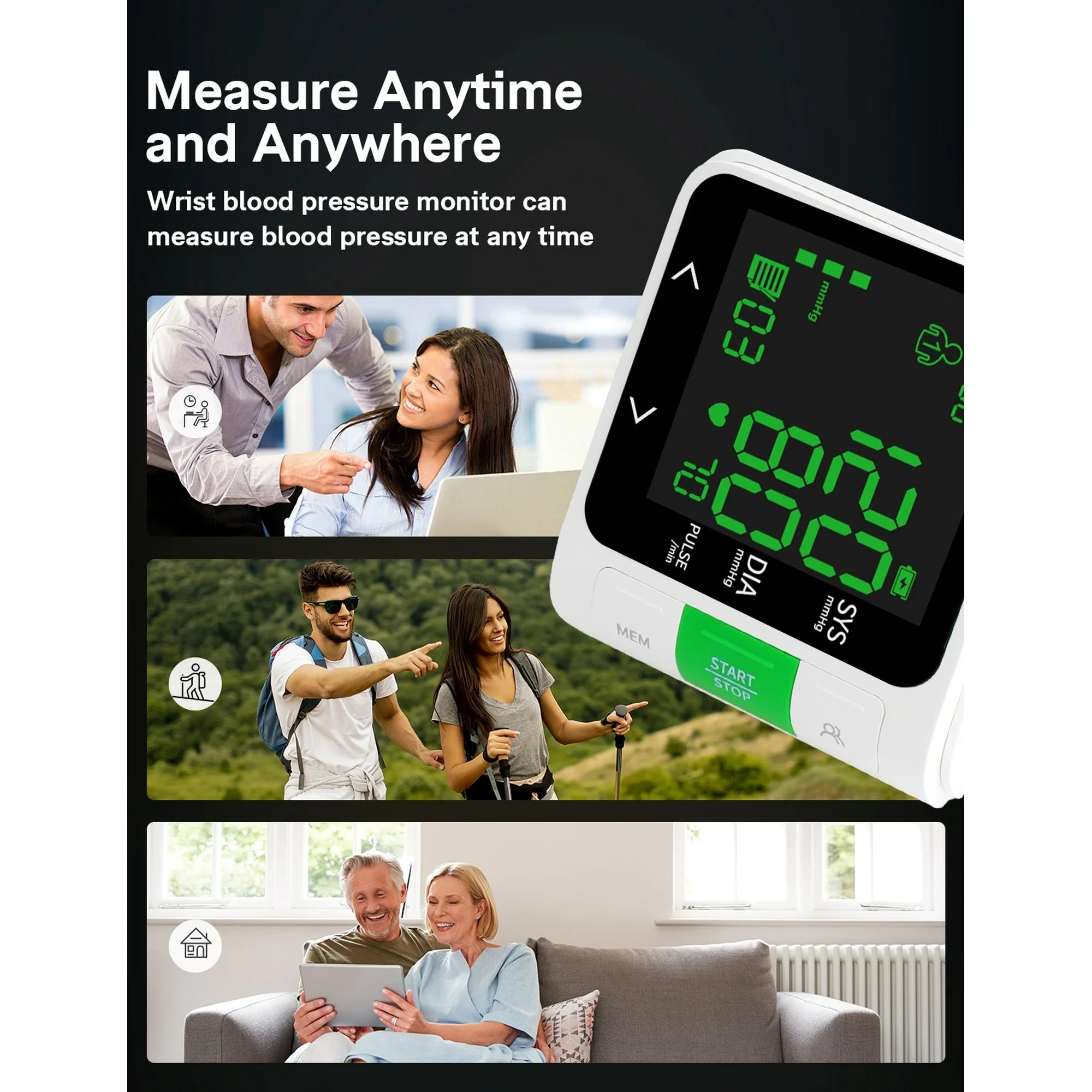 Medisana BW750 Bluetooth Wrist Blood Pressure Monitor for Home Use | Medisana Automatic BP Machine with App Tracking