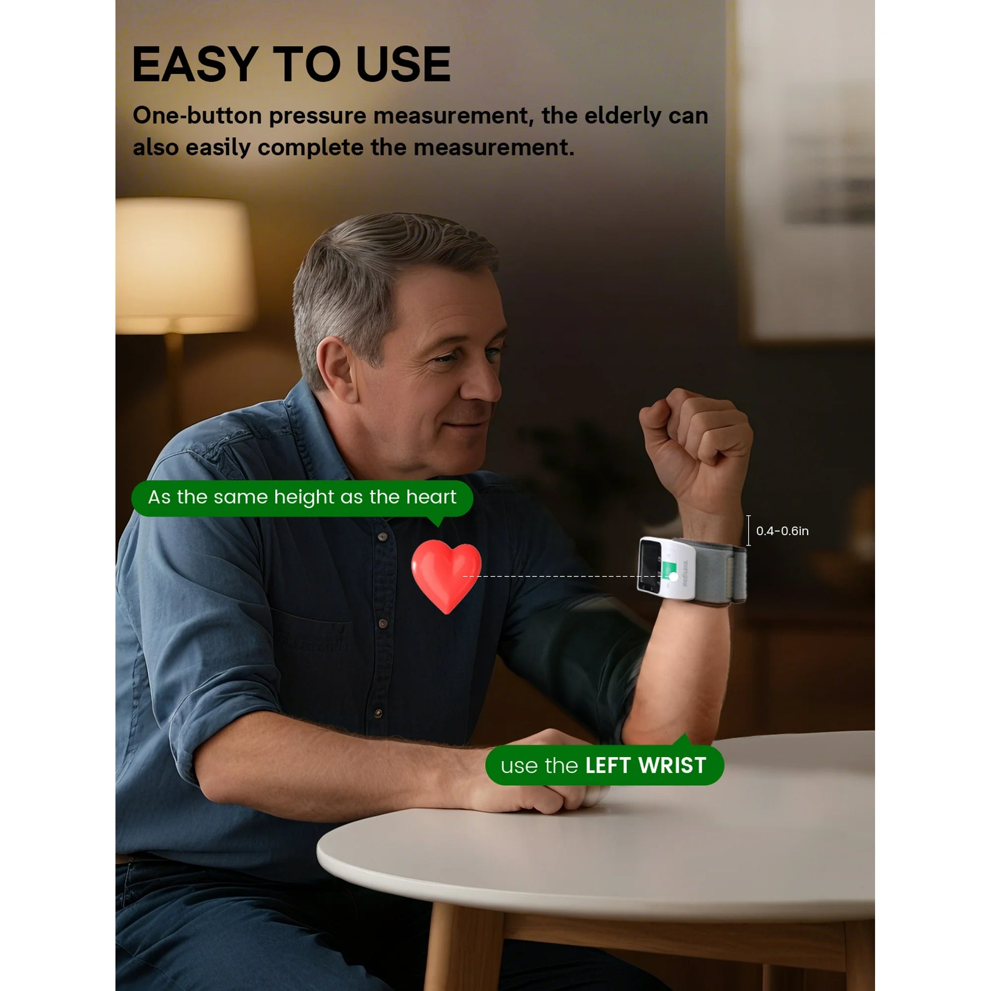 Medisana BW750 Bluetooth Wrist Blood Pressure Monitor for Home Use | Medisana Automatic BP Machine with App Tracking